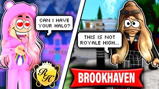 I PRETENDED I WAS PLAYING ROYALE HIGH IN OTHER ROBLOX GAMES 💀 (BROOKHAVEN)