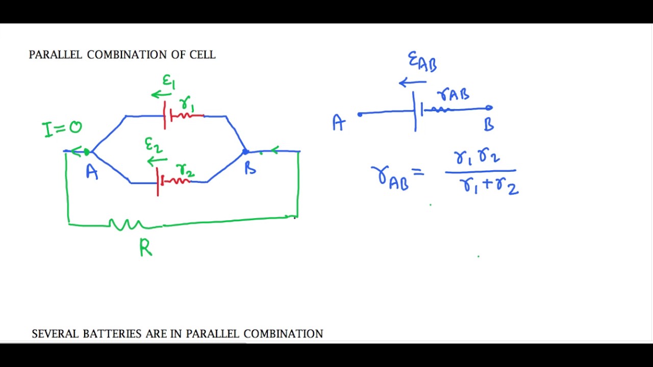 PARALLEL COMBINATION OF CELL YouTube