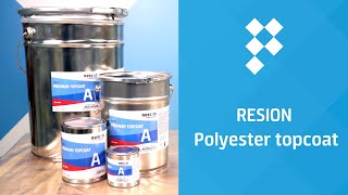 Polyester afwerken met RESION Topcoat | ISO NPG Topcoat in alle RAL-kleuren