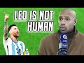 Thierry henry praised messi  he is not human