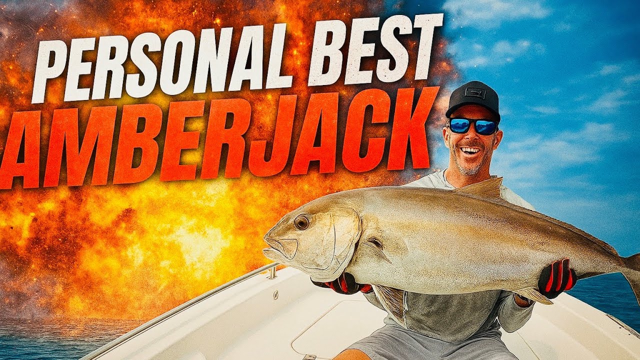 ALONE in The Gulf - I Caught the BIGGEST Amberjack of My Life!