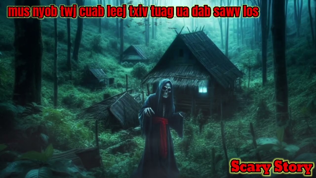 Mus nyob twj cuab leej txiv tuag ua dab sawv los  - Scary Story