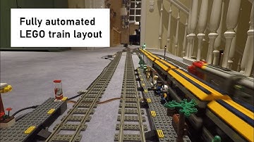 Fully automated LEGO train layout
