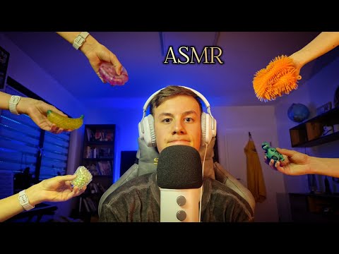 ASMR With 5 Different Squishy Toys!