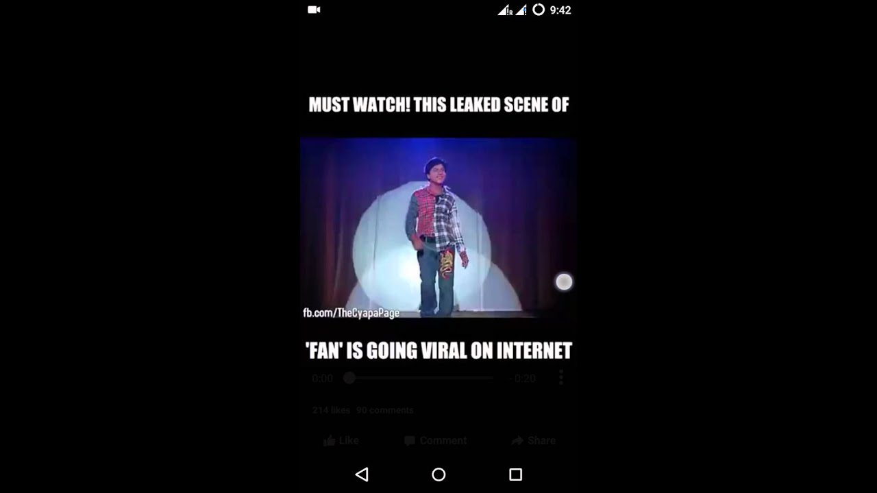 FAN movie scene *LEAKED* SRK FAN Movie