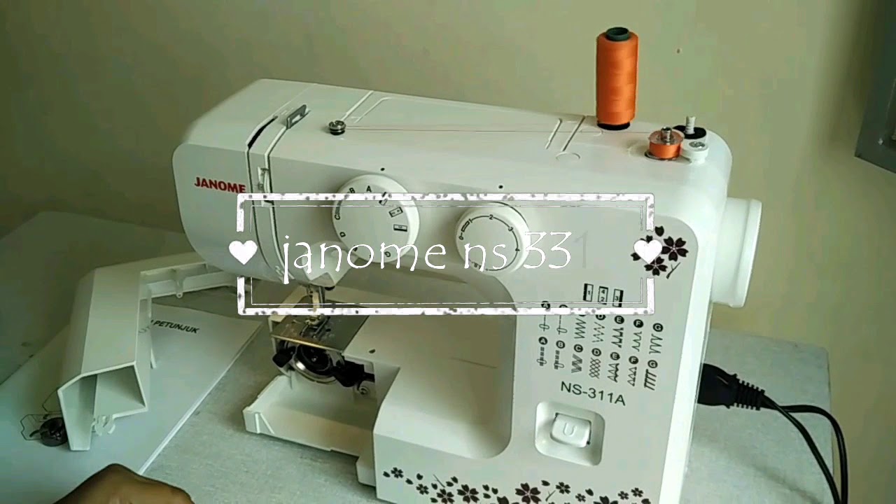  Mesin  Jahit  janome ns 331a bsia jahit  jeans  YouTube