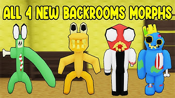 UPDATE - How To Find ALL 4 NEW BACKROOMS MORPHS in Find The Backrooms Morphs