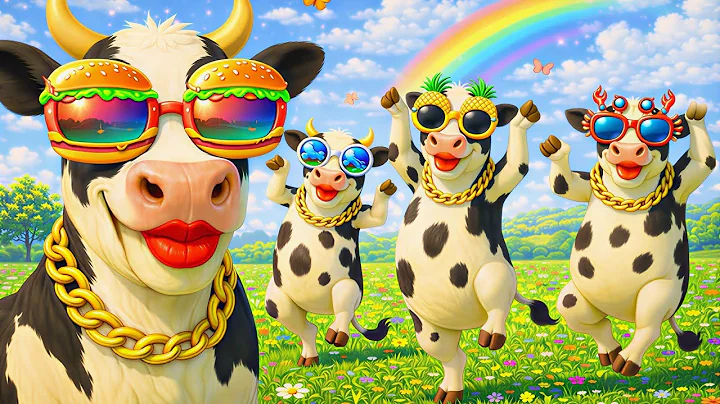 FUNNY COW DANCE 😂 │Cow Song & Cow Videos 2025 | Cow dance mix | funny dancing cow | mooing cow |moo