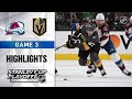 Second Round, Gm3: Avalanche @ Golden Knights 6/4/21 | NHL Highlights