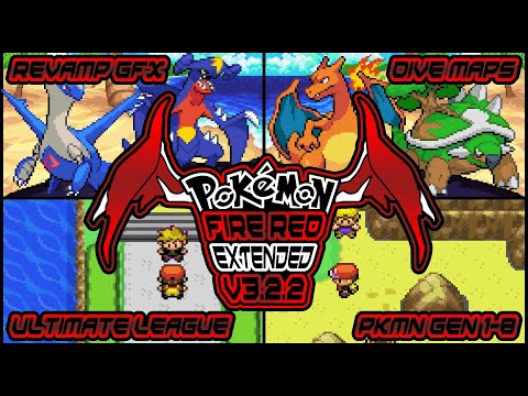 [UPDATED] Pokémon Fire Red Extended V3.2.2 GBA Rom-Hack : Revamp GFX, Ultimate League, Dive Maps,