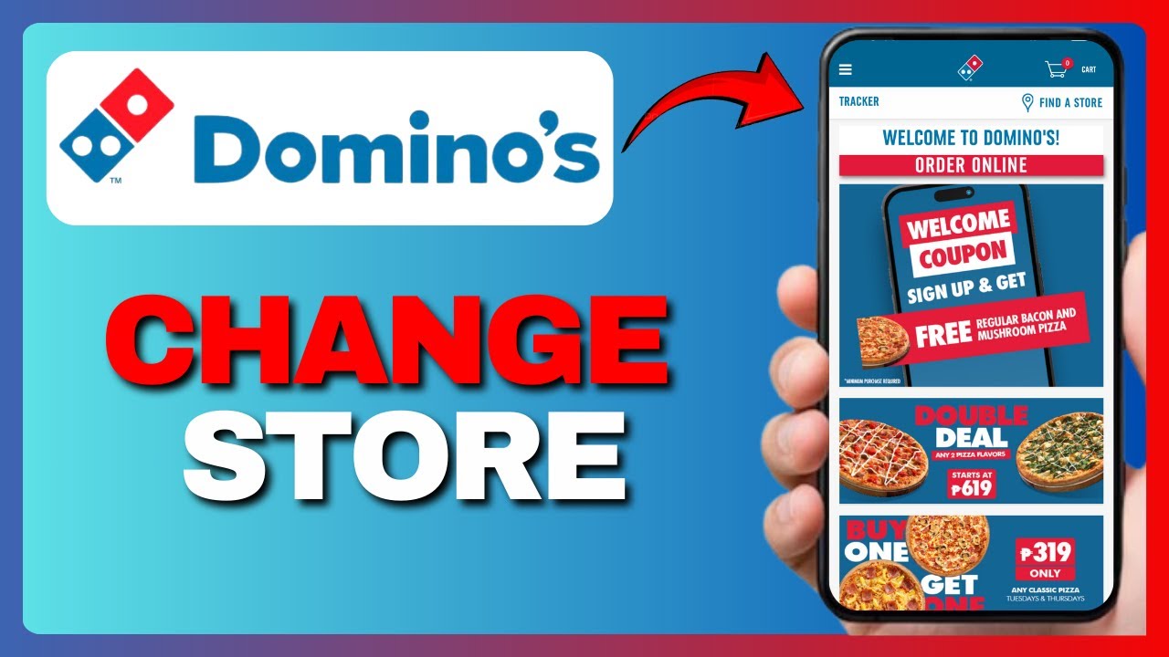 HOW TO CHANGE STORE IN DOMINO'S APP 2025?