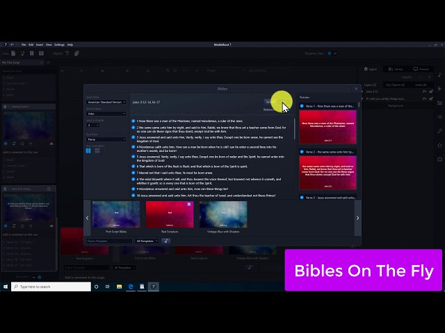 MediaShout 7 - Bibles On The Fly