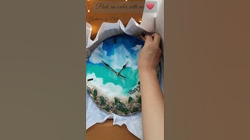 #shorts #youtubeshorts #resin #resinworkshop Resin Clock Order with me