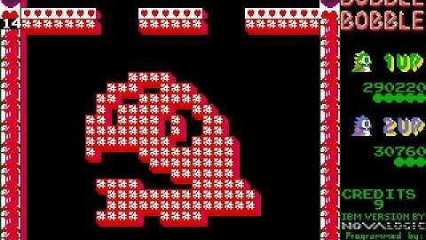 [Part 2/10] Bubble Bobble (DOS version) 2-players walkthrough, with secret round 21