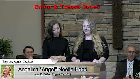 Emma and Tressa Jones Celebrating Angel Hood 8 28 21