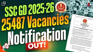 SSC GD Notification 2026 OUT | 25487 Vacancies | SSC GD New Vacancy 2025-26 Tamil | Full Details screenshot 1