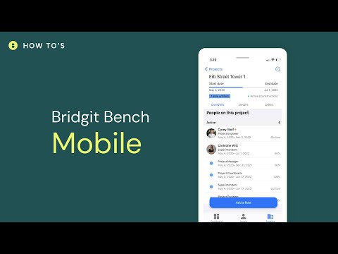 Construction workforce planning on the go | Bridgit Bench mobile app - video from GoBridgit