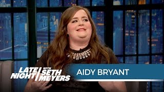 aidy bryants cat café experience late night with seth meyers