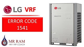 LG VRF ERROR CODE 1541 [ENGLISH]
