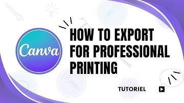 How to export Canva for professional printing