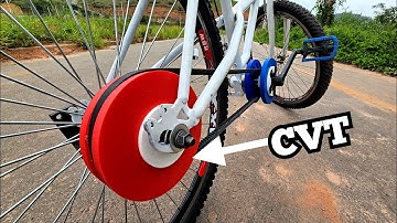 BICICLETA com CVT a pedal