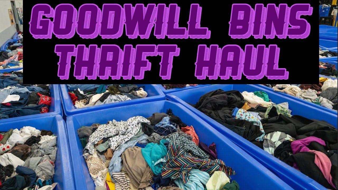 Big Goodwill Outlet Bins Thrift Haul Emotional Thrifting 