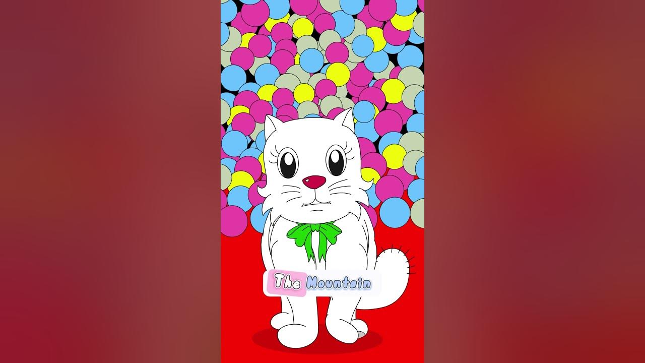 Cat Went Over The Mountain | Nursery Rhymes & Kids Songs | #shorts #childrensongs #toddlersongs