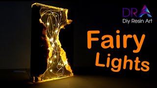 Epoxy Resin Lamp Fairy String Lights ! Easy Making With DRA | Diy Resin Art