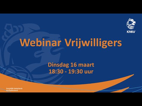 Webinar Vrijwilligers