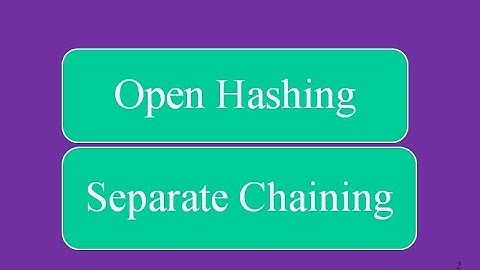 Open Hashing (Separate Chaining) Collision Resolution in Hash Table/Hashing