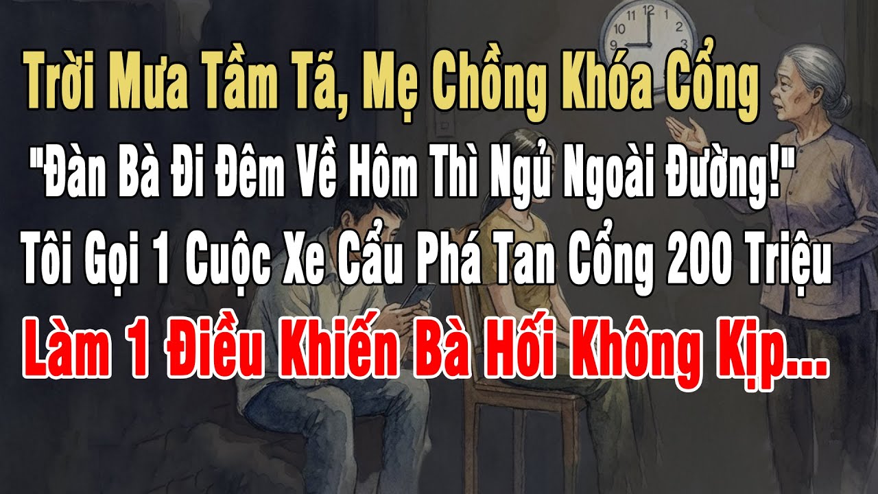 Trời Mưa, Mẹ Chồng Khóa Cổng: 