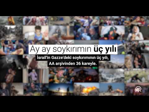 İsrail'in Gazze'deki soykırımında Filistinlilerin hayata tutunma mücadelesi AA arşivine yansıdı