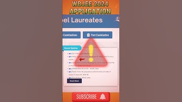 WBJEE 2024 Application From Fill Up Details 🎯 Last Date? #wbjee2024 #wbjee #shorts