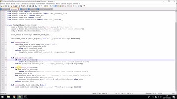 Django contact form tutorial