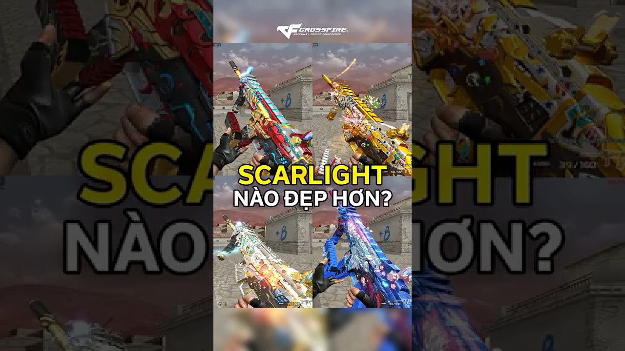 Chấm điểm c&aacute;c phi&ecirc;n bản SCAR Light-S Bạch Hổ #dotkich #crossfire #scar_light