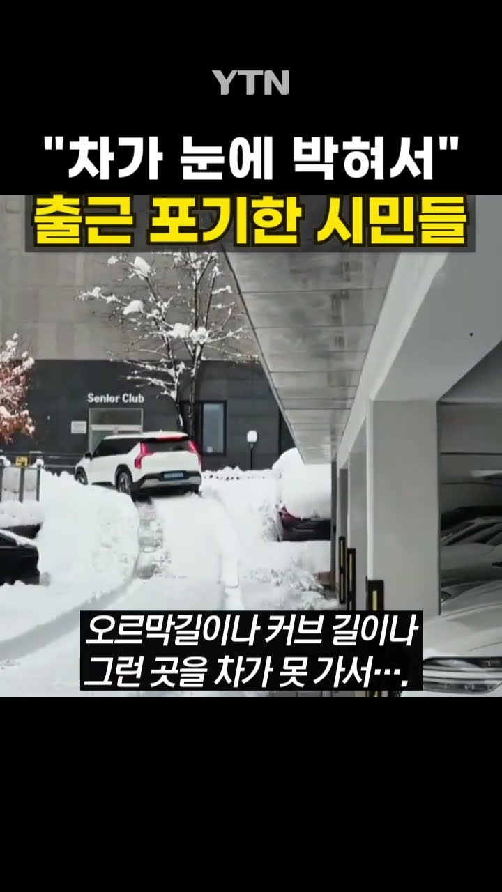 폭설에 출근 포기 #shorts / YTN