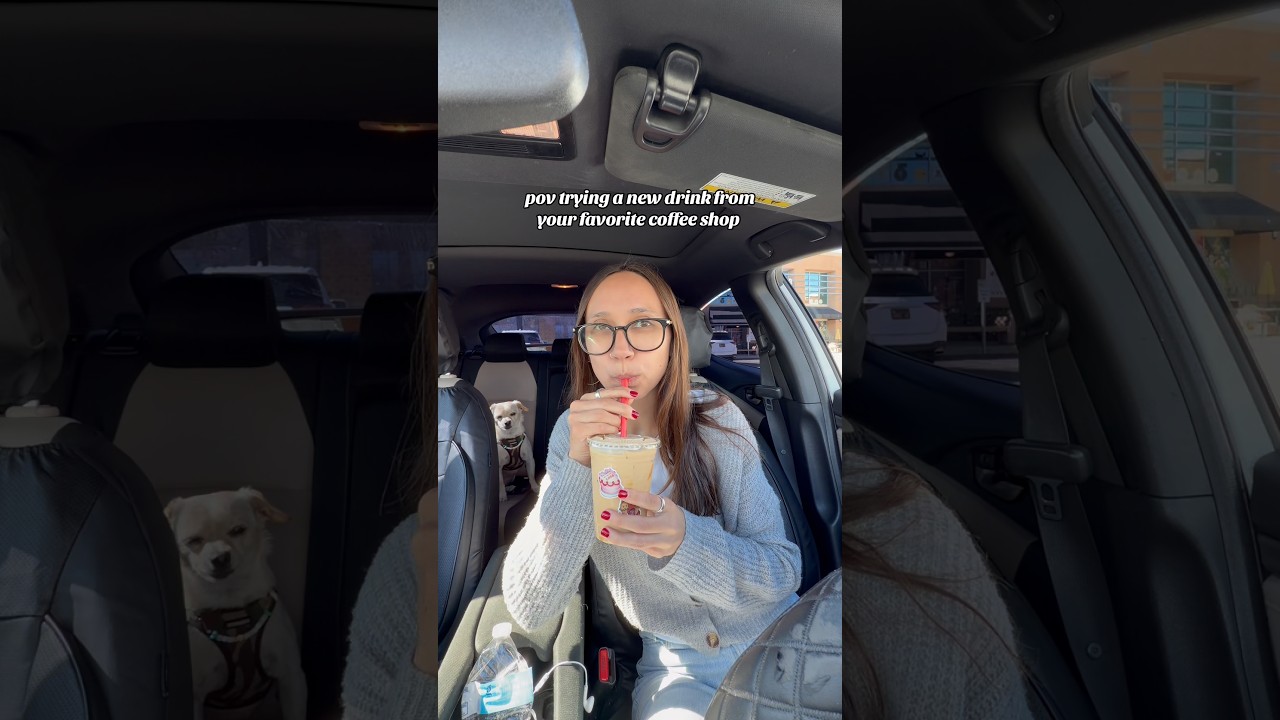 trying new drinks 🤤 