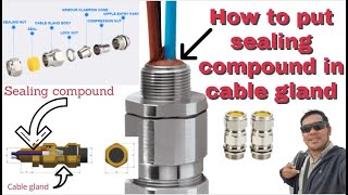 How to install sealing compound