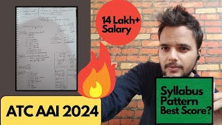 All About AAI ATC 2024 EXAM - Syllabus, Pattern, Strategy for 100 MARKS #aaiatc2024 #juniorexecutive