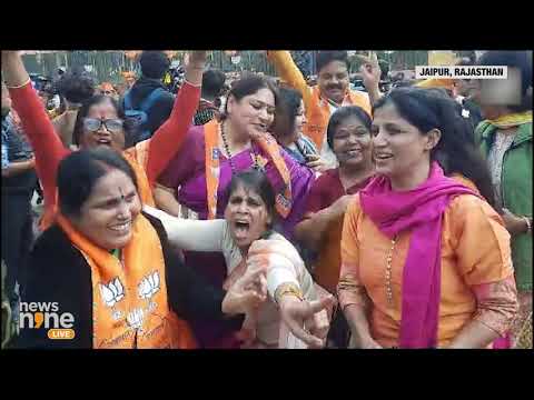 Latest Trends Celebration in Jaipur Rajasthan BJP Workers Epic Dance as PM Modi  News9