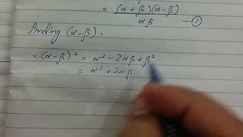 XI Math Chap 3 - Equations Ex 3.6 (Sum/Product of Roots) Sol by Sir Ahsan Abdullah Patel - Part 5