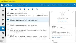 Organize RefWorks Citations