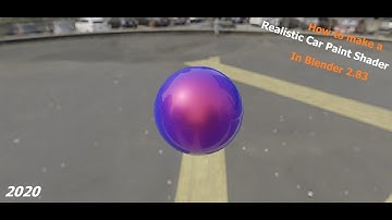 How to make a Realistic Car Paint Shader In Blender 2.80 and Higher 2020!