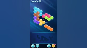 BLOCK! Hexa Puzzle! 7 Holic Level 56 (Rotate) - Lösung Solution Walkthrough