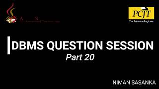 Database Management System Question Session part 20 #dbms #question