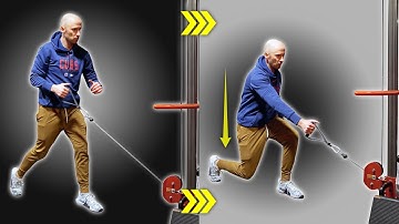 Split Stance Cable Row Drop Catch