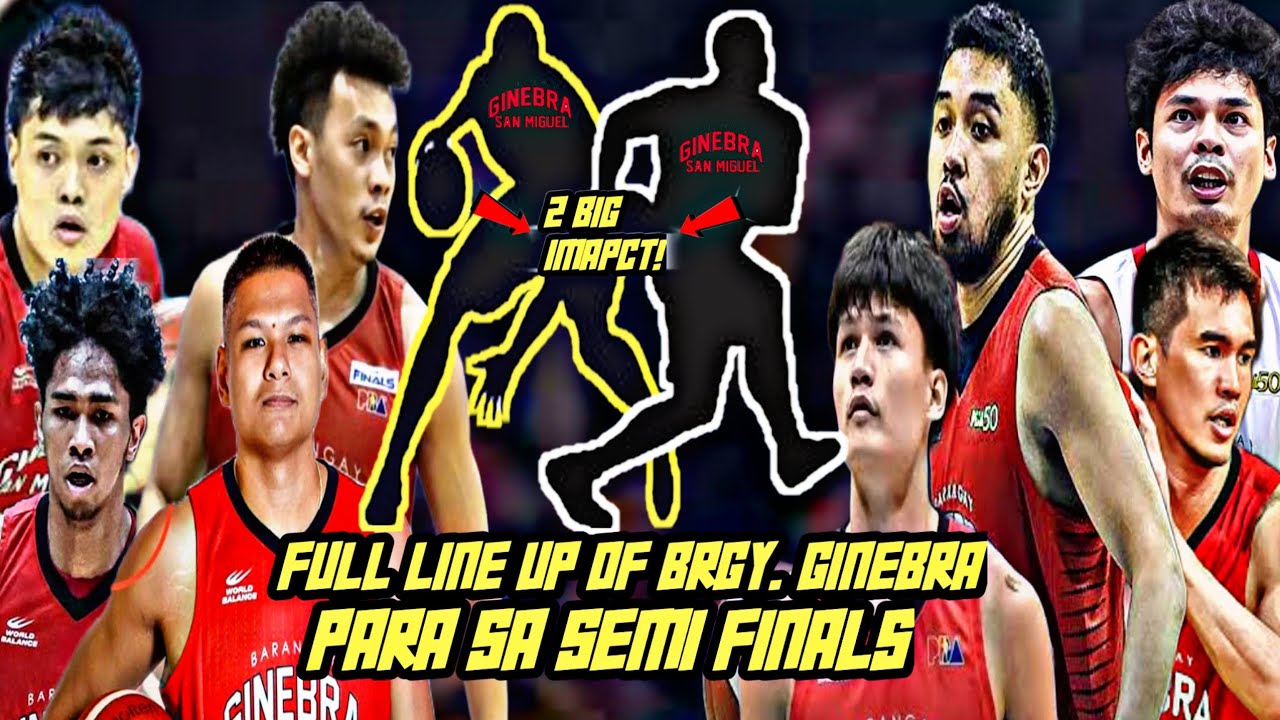 2PLAYERS MAGIGING INSTANT IMPACT PARA SA GINS! FULL LINE UP NG GINEBRA NA IBABANGGA SA SMB SA SEMIS