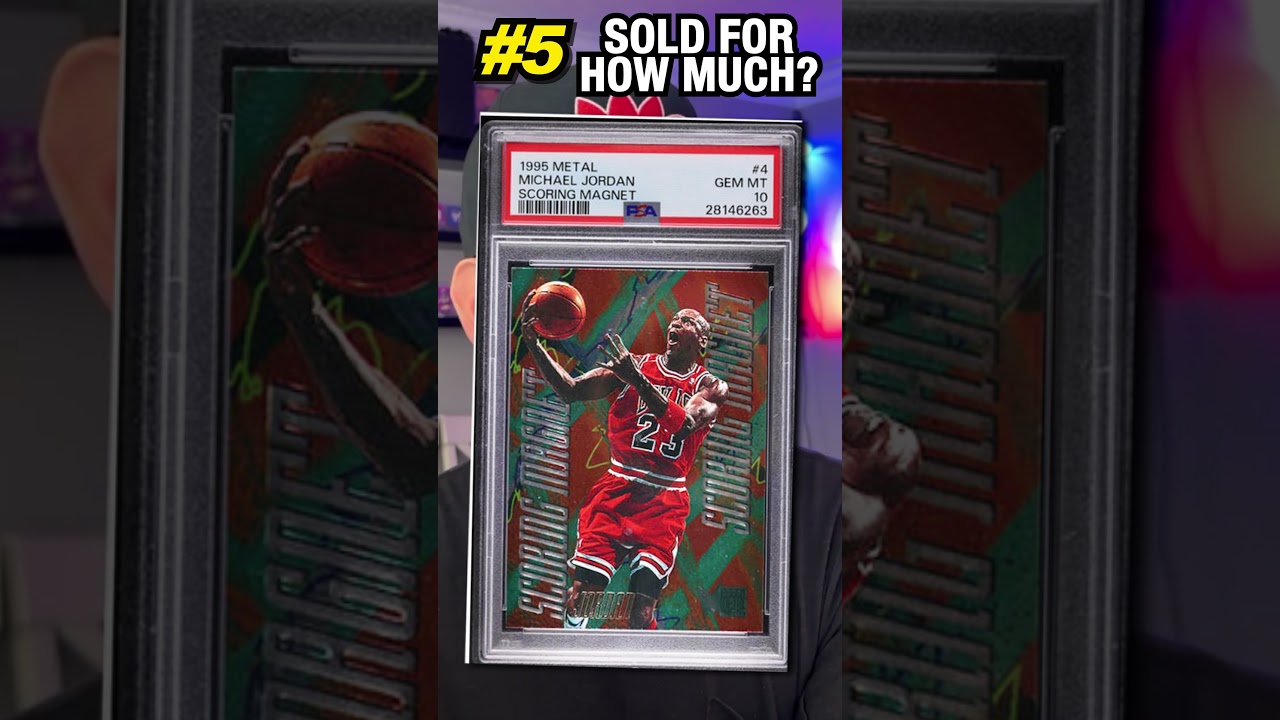 1995 Fleer Metal Michael Jordan Scoring Magnet Basketball Card 
