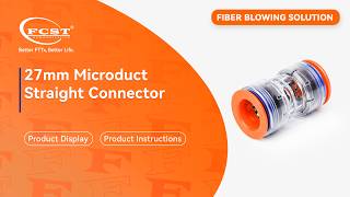 27mm ( 3/4" ) push-fit microduct straight connectors