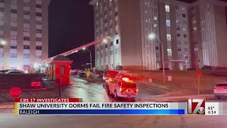 Shaw University dorms fail fire safety inspection